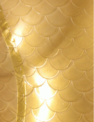 Struktur Latex Translucent Scales Gold